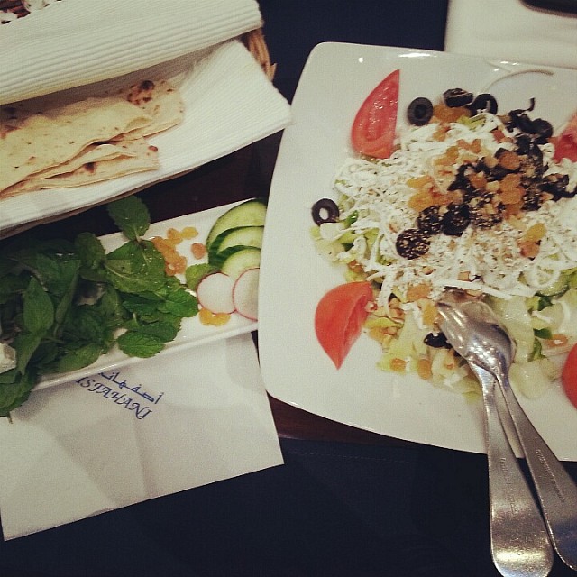 starter with Tabriz Salad