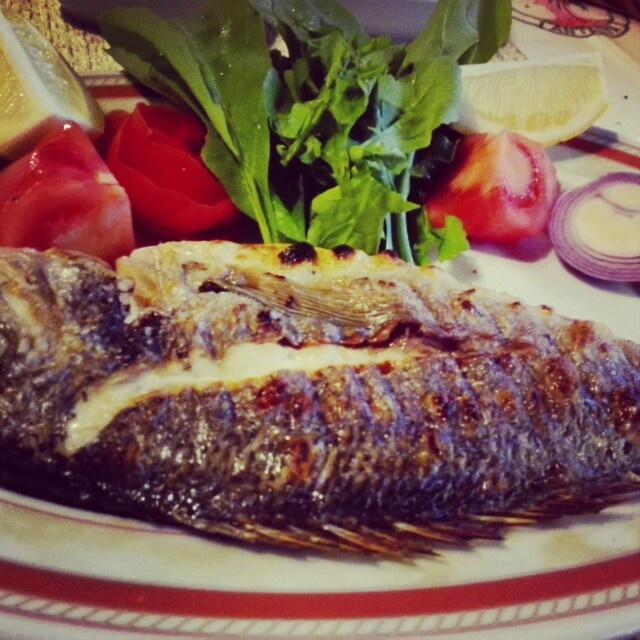 Turkish fish from Mediterranean sea, so delicious...