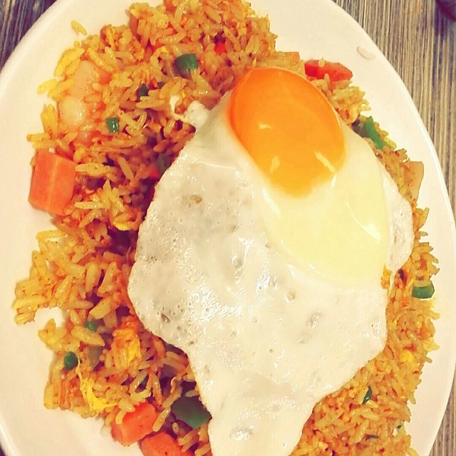 Fried rice with egg delicious