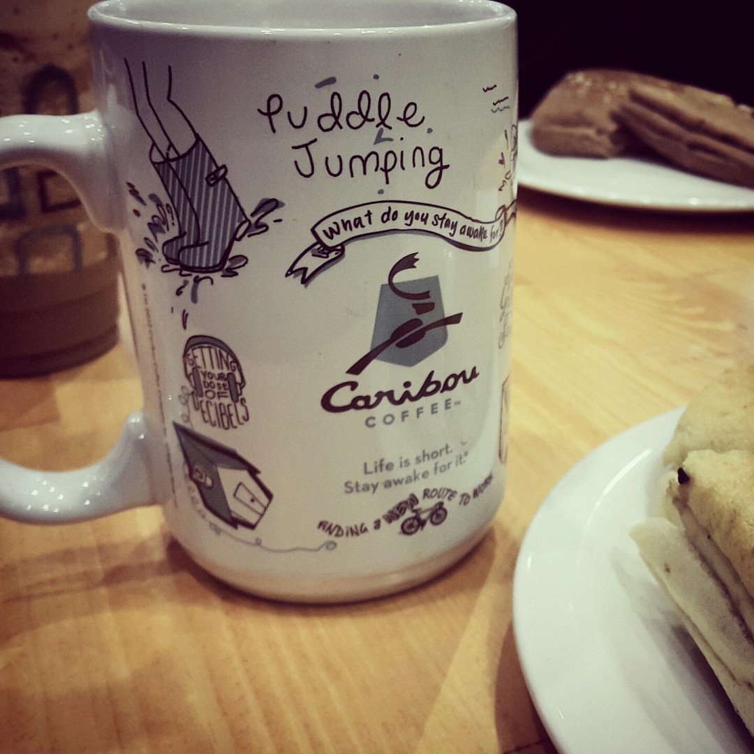 Life is short..
Stay awake for it ❤ @ Caribou Coffee - Bahrain