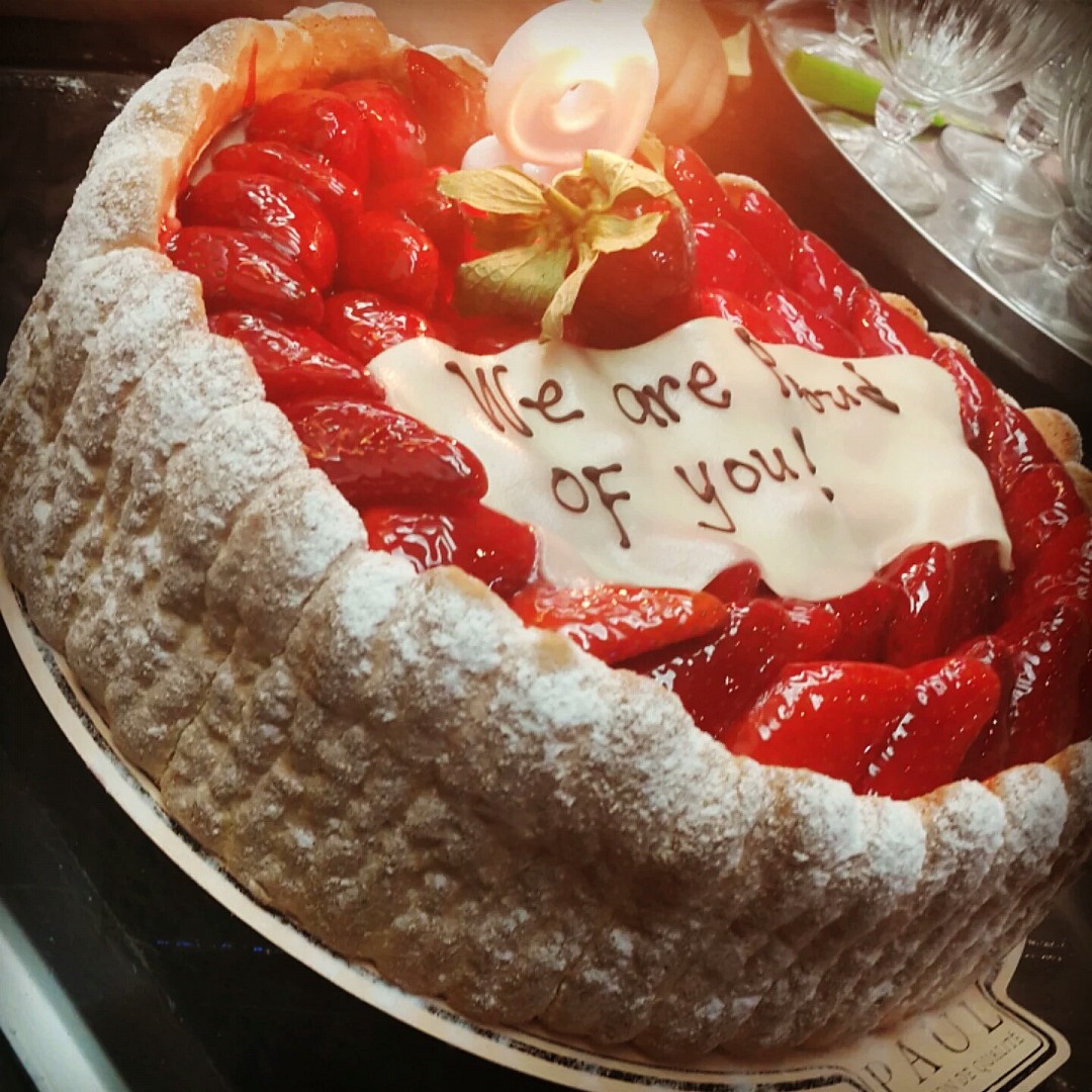#charlotte #birthday #cake @ Paul Cafe - Bahrain