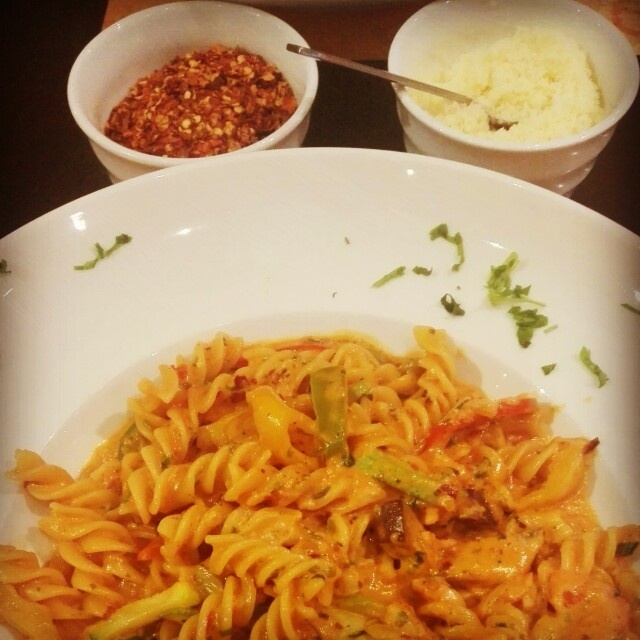 Vegetable chili pasta