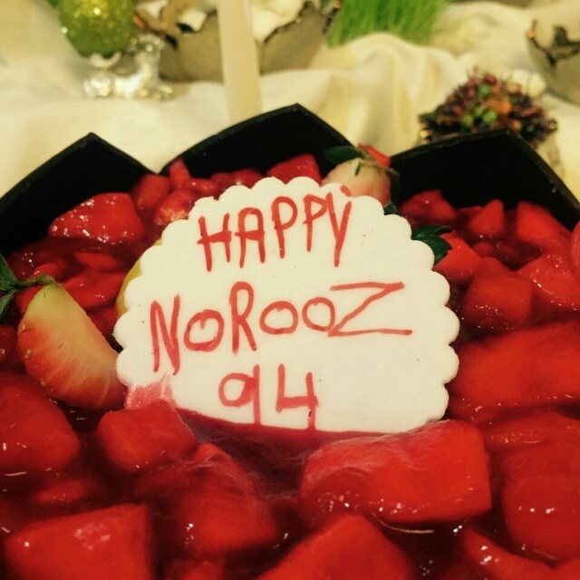 Our Norooz cake, 1394 @ لي بتيت جاتو - البحرين