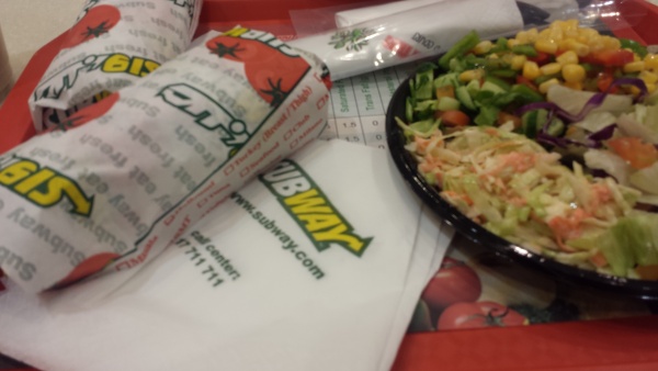 italian BMT with salad @ Subway - Bahrain