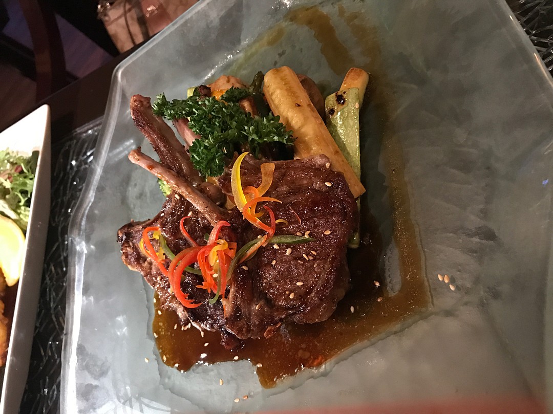 Lamb chops with exotic vegetables @ Keizo Restaurant - Bahrain