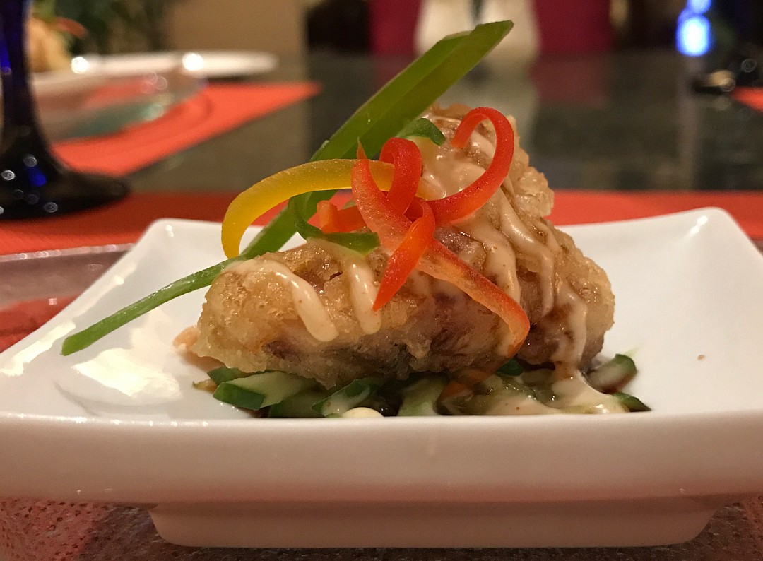Chicken tempura, compliments of the chef 👨🏻‍🍳 @ Keizo Restaurant - Bahrain