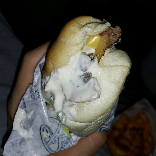 This is my second time trying the steak sandwich because I found it perfect first time.. but this time the steak pieces where very chewy and hard.. which explains their poor cooking. Took me 30 seconds for each bite lol