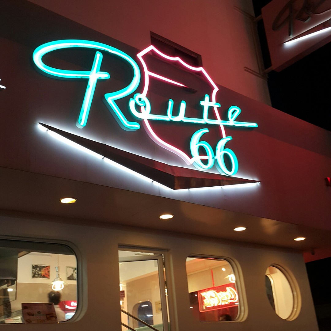 They have the best burgers & steaks in Bahrain 🍔 🍟 @ Route 66 Restaurant - Bahrain