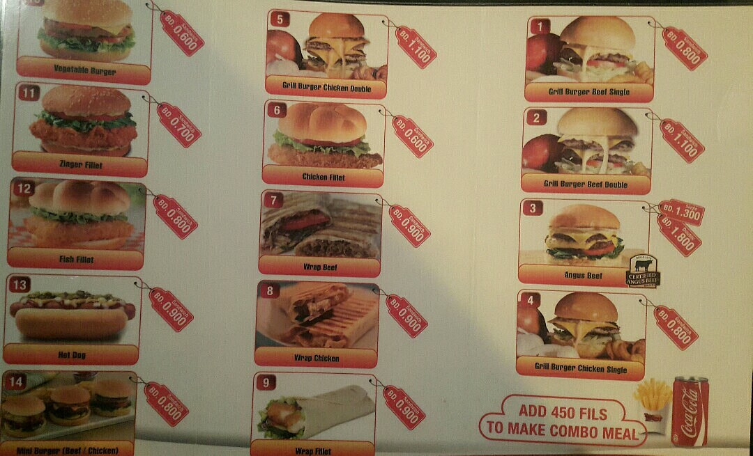 #menu @ True Burger - Bahrain