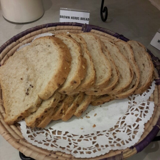 Slice Brown Herbs Bread