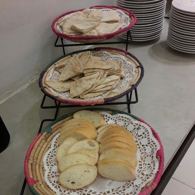French Bread, Brown Arabic Bread & White Arabic Bread @ Choco Love Buffet Restaurant - Bahrain