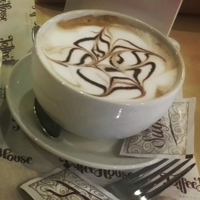 A great  cappuccino @ Toffee House - Bahrain