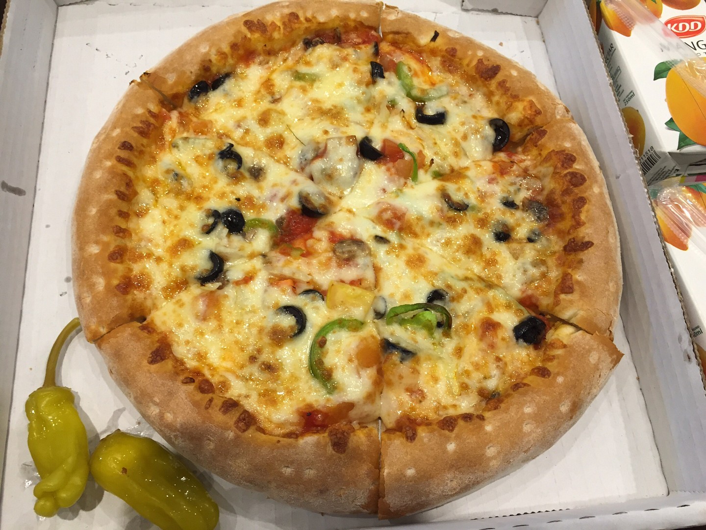 Veg pizza @ بابا جونز - البحرين