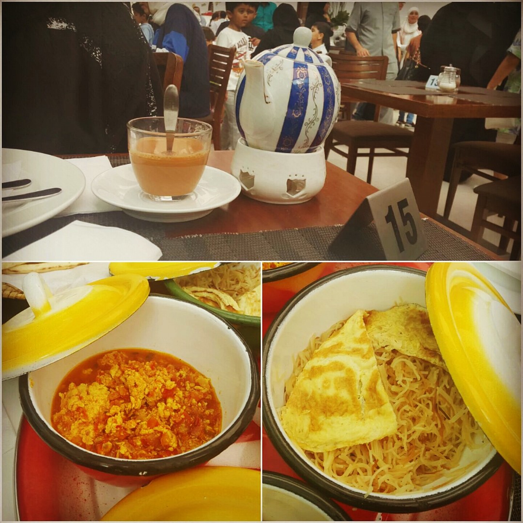 Traditional breakfast.. @ Naseef Cafe - Bahrain