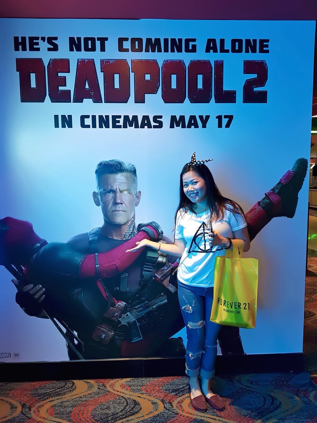 Deadpool is the funny hero ever! 😁😂 @ سينما سيتي سنتر - البحرين