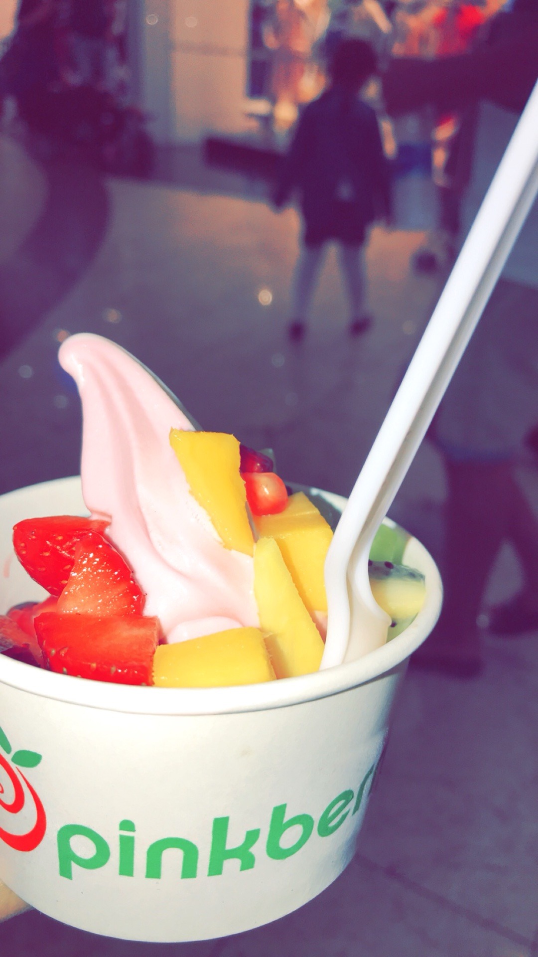 Wow😍😍😍😍😍 @ Pinkberry - Bahrain