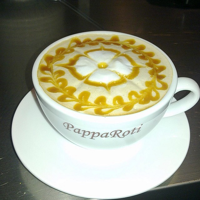 The most needed afternoon coffee..  @ Papparoti - Bahrain