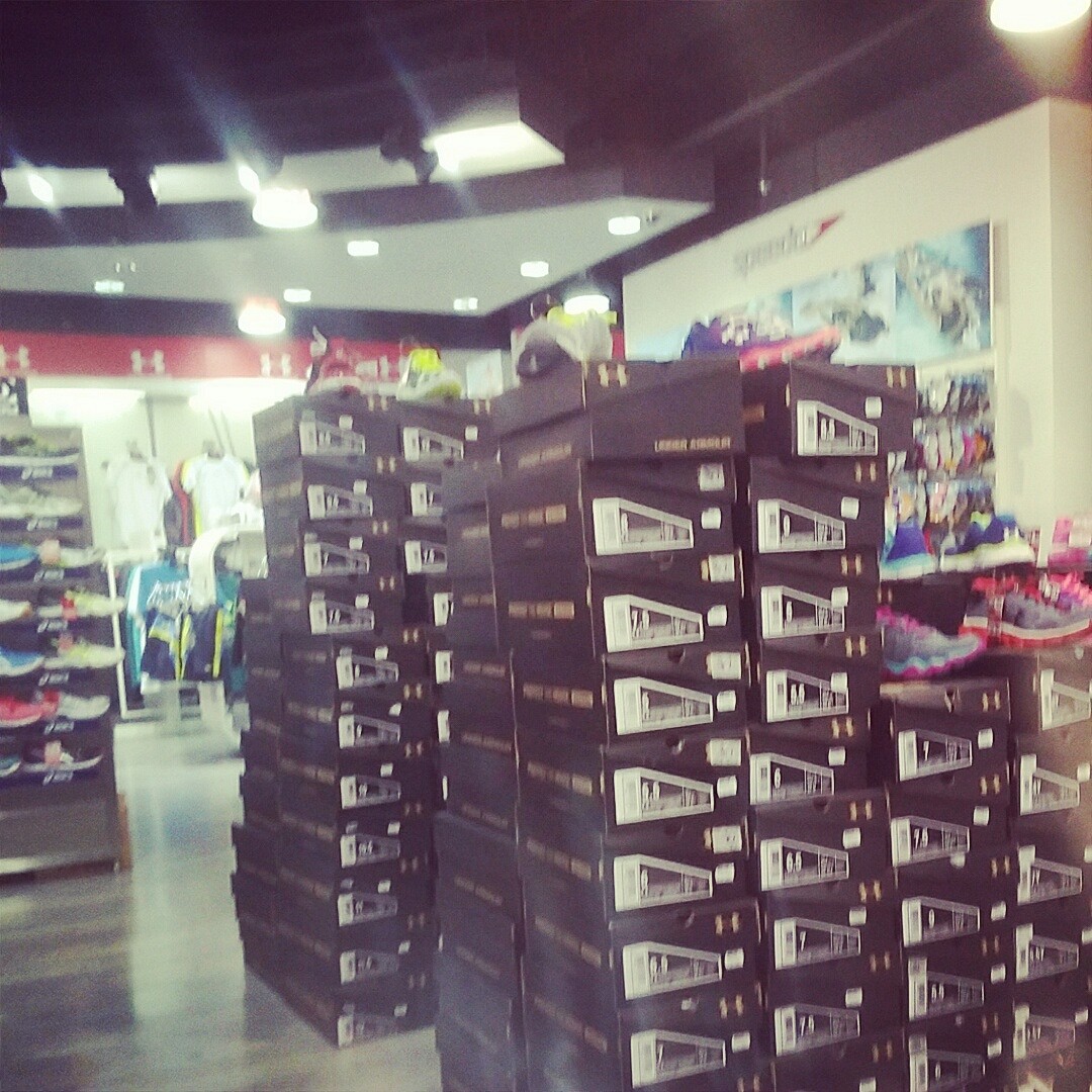 Getting a new under Armour shoes @ Olympia sports - Bahrain