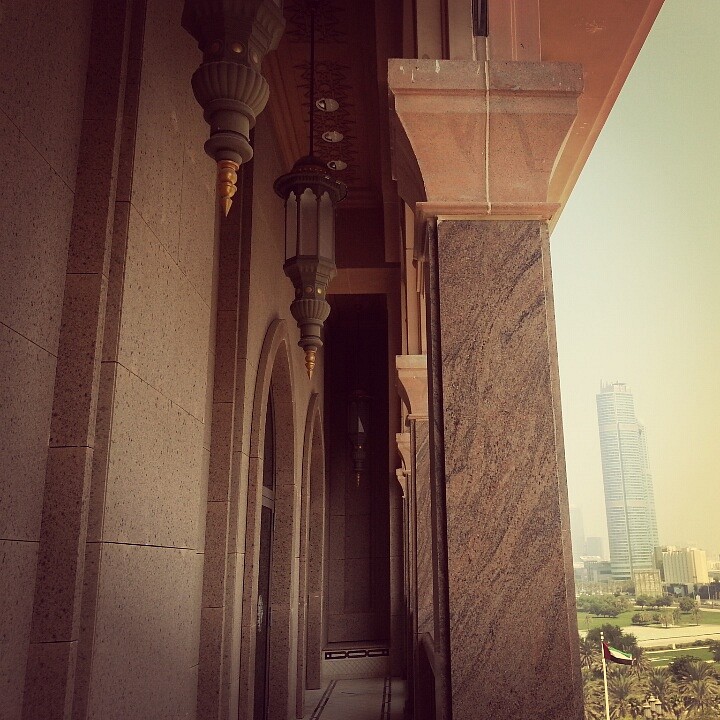 from balcony @ Emirates Palace - UAE