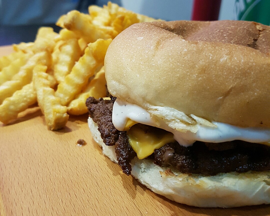 #burger #fries #burgerzone @ Burger Zone - Bahrain