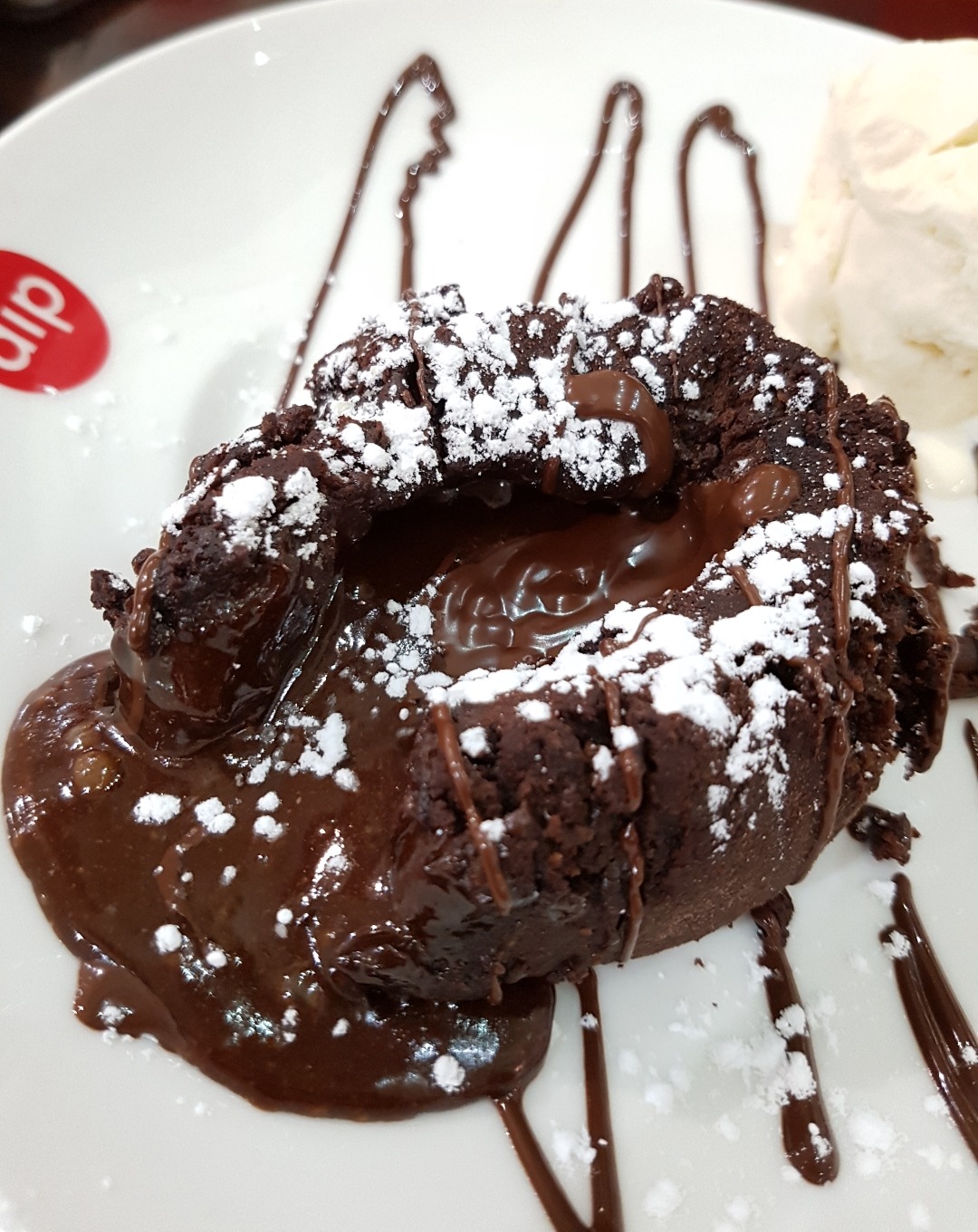 sooo sweet i didn't like it @ Dipndip chocolate cafe - Bahrain