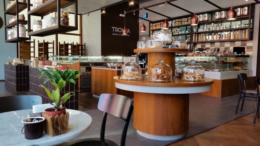 Beautiful interiors @ Troufa Bread & Chocolate - Bahrain