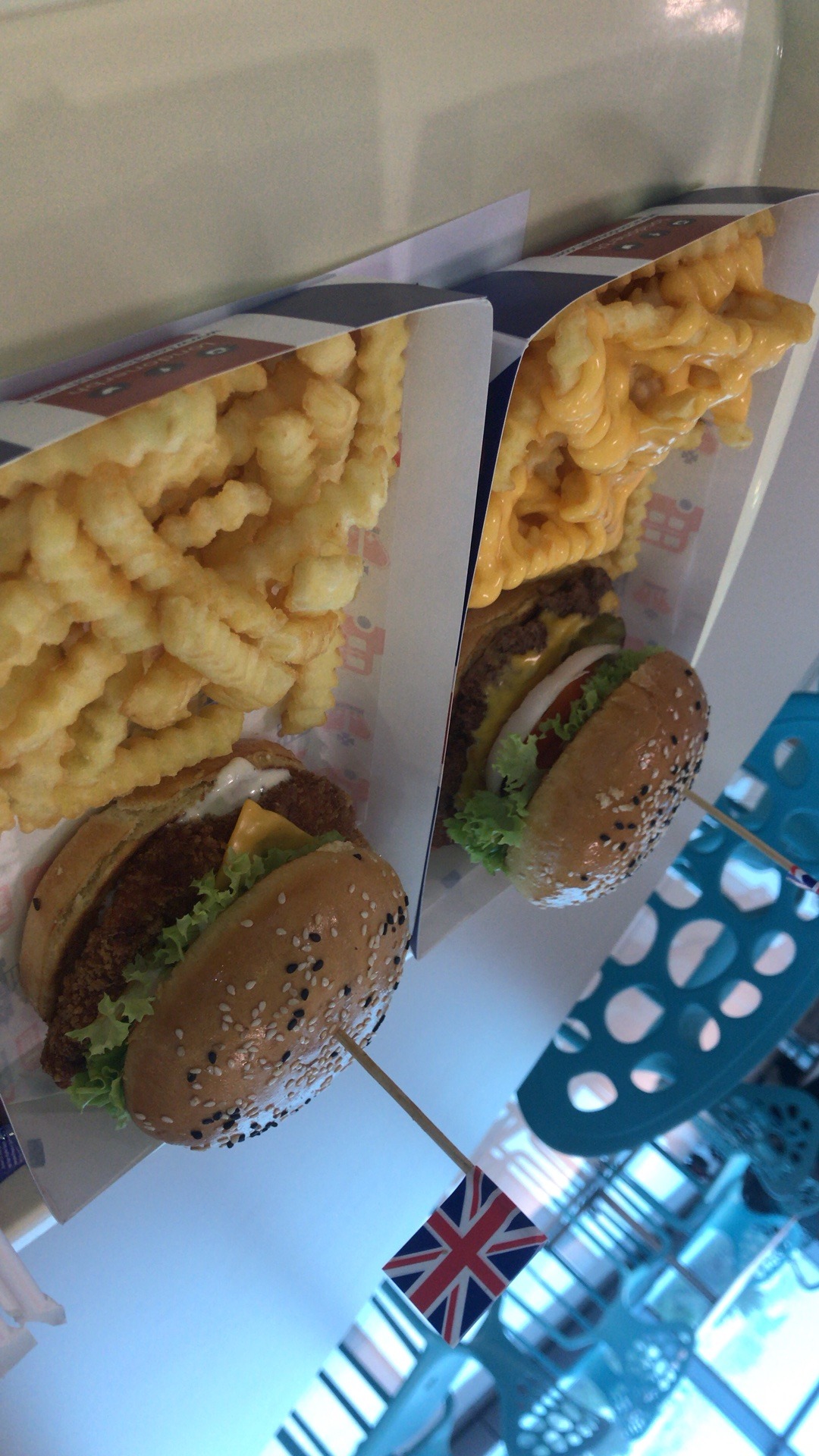 Didn’t like it at all  classic burger and gormeah chicken burger @ لندونر - البحرين