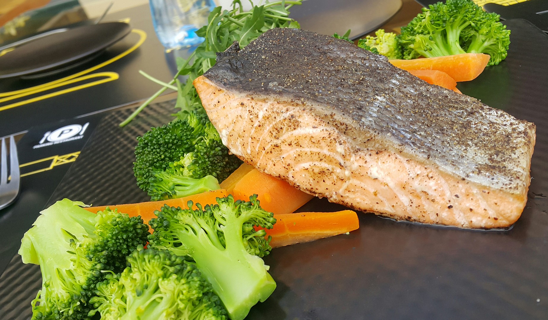 Salmon 😇 #healthy_meal @ Parking Restaurant - Bahrain