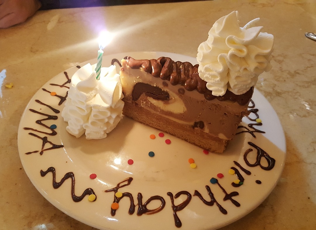 hazelnut cheesecake 😍 @ The Cheesecake Factory - Bahrain