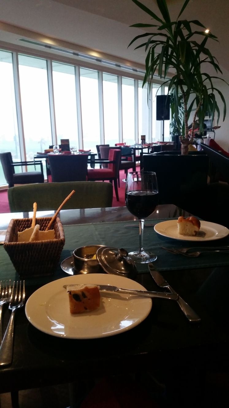 Wine, bread and good food at Links. @ Royal Golf Club - Bahrain