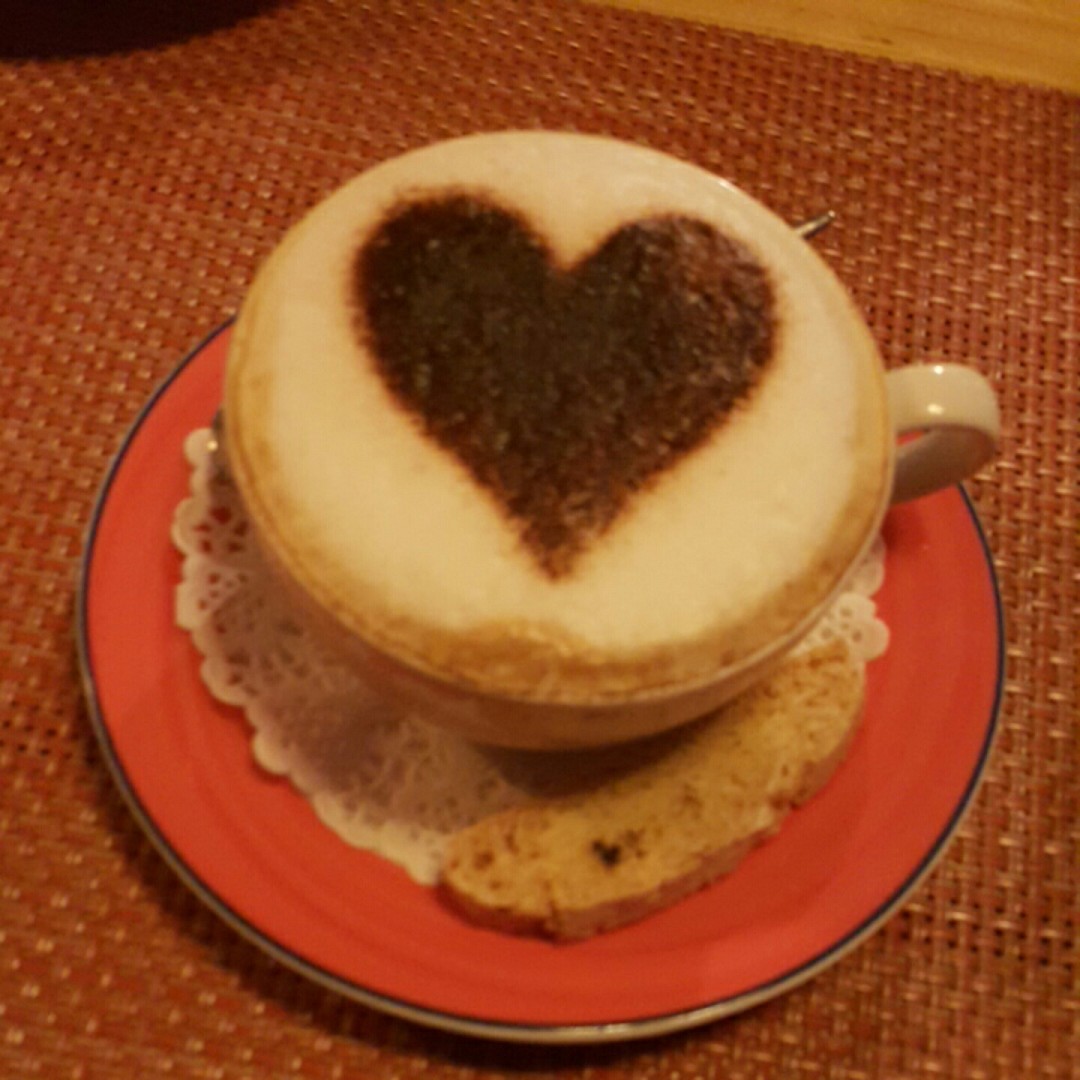 Cappuccino ♡♡ @ Veranda Cafe - Bahrain