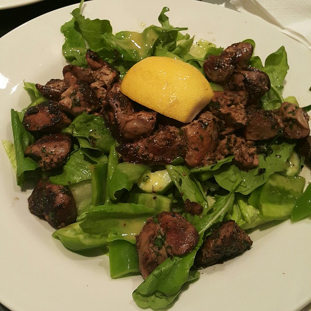 Chicken liver salad 👌👌