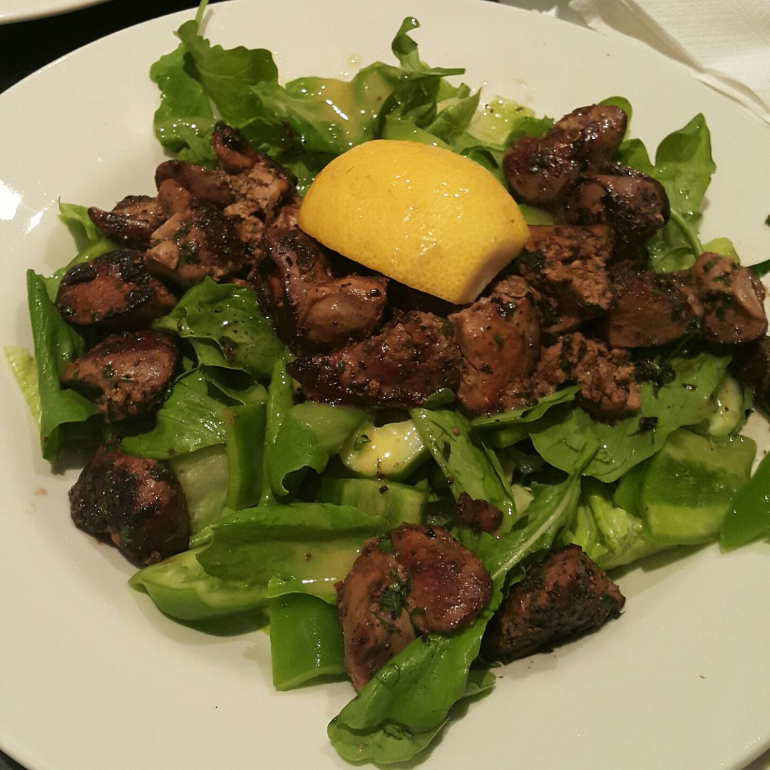 Chicken liver salad 👌👌 @ Cappuccino Cafe - Bahrain