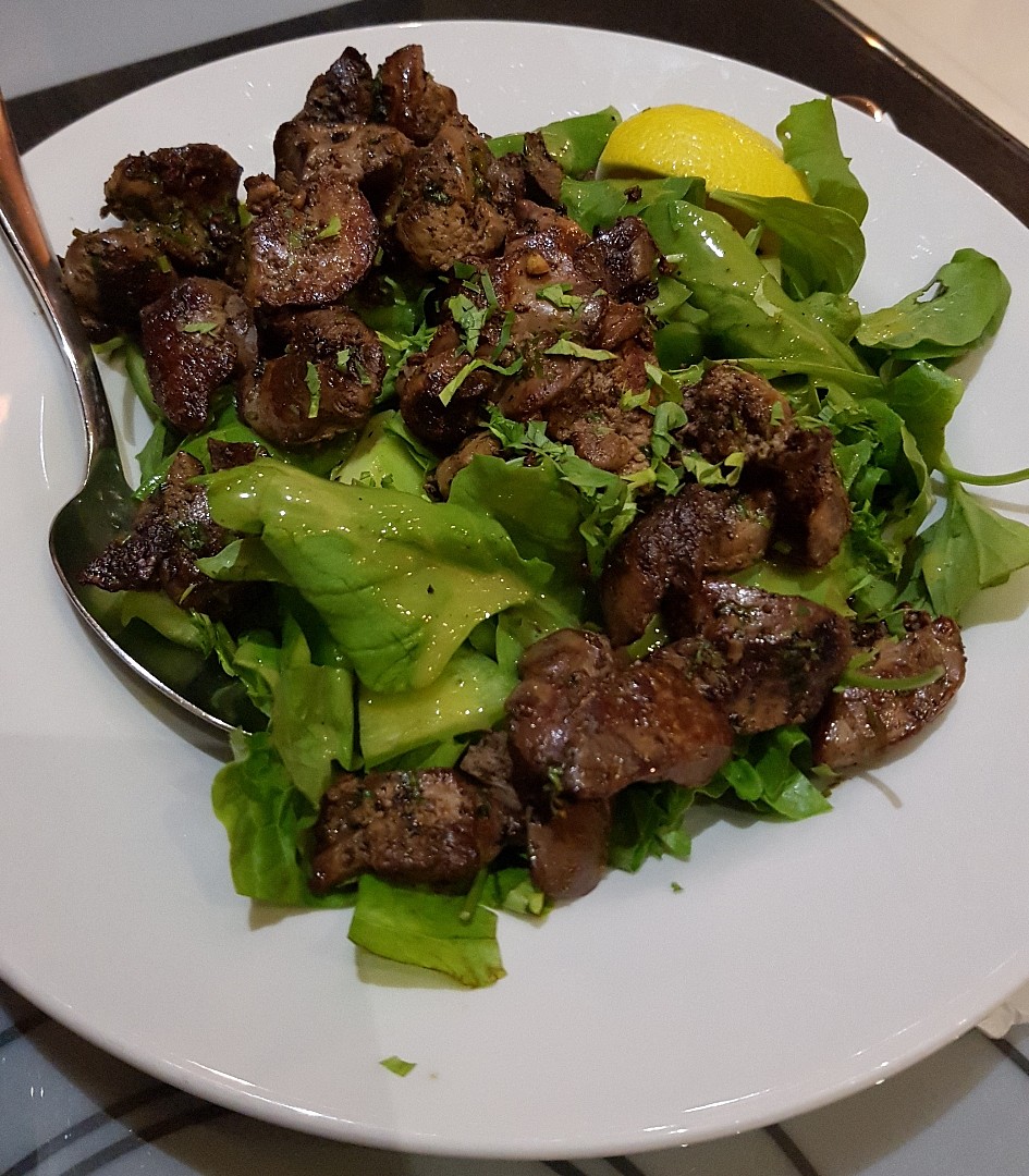 chicken liver salad @ Cappuccino Cafe - Bahrain