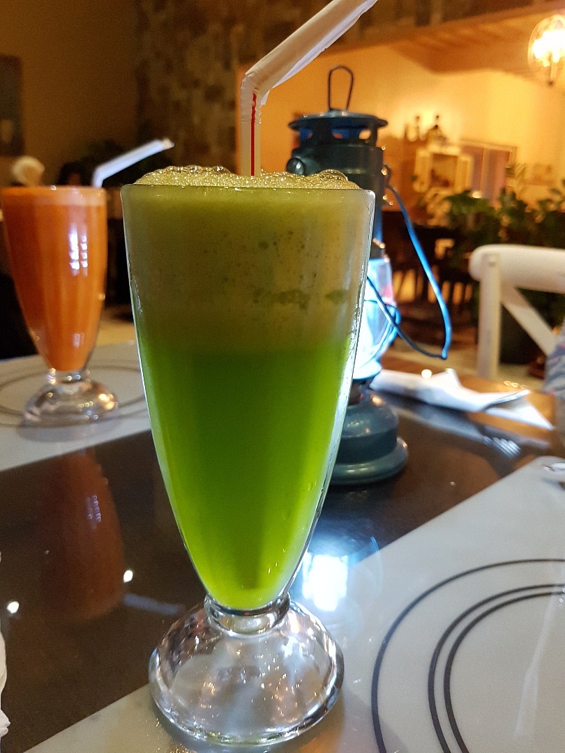 lemon with ment and carrot juices @ Cappuccino Cafe - Bahrain