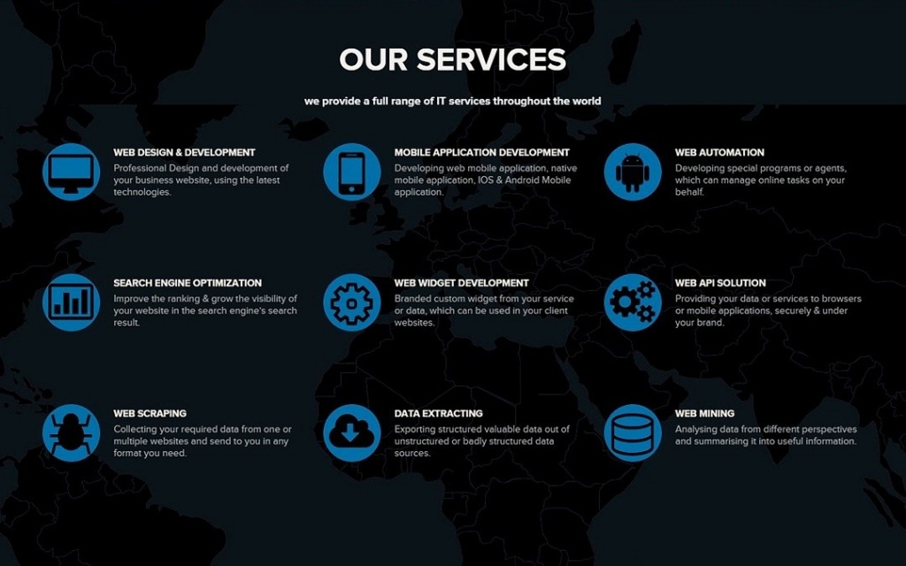 We offer a full range of IT services